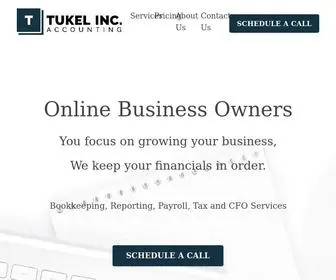 Tukelinc.com(Bookkeeping and Financials Made Simple for online small businesses) Screenshot