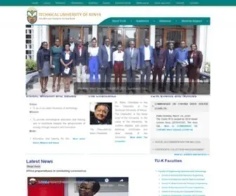Tukenya.ac.ke(The Technical University of Kenya (TU) Screenshot