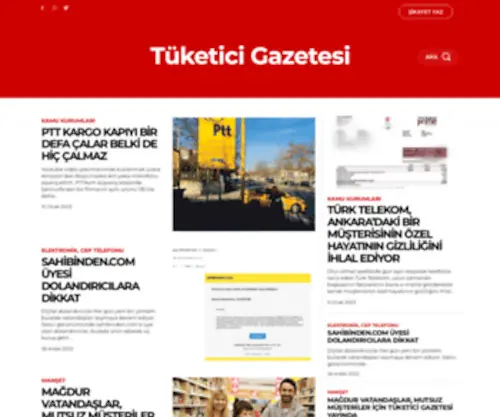 Tuketicigazetesi.com(Tuketicigazetesi) Screenshot