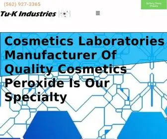 Tukindustries.com(Cosmetic Laboratories) Screenshot