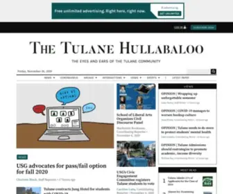 Tulanehullabaloo.com(Student newspaper serving Tulane University) Screenshot