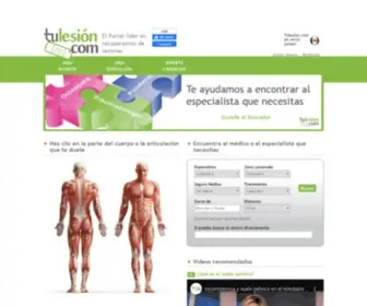 Tulesion.com(Tu lesión) Screenshot