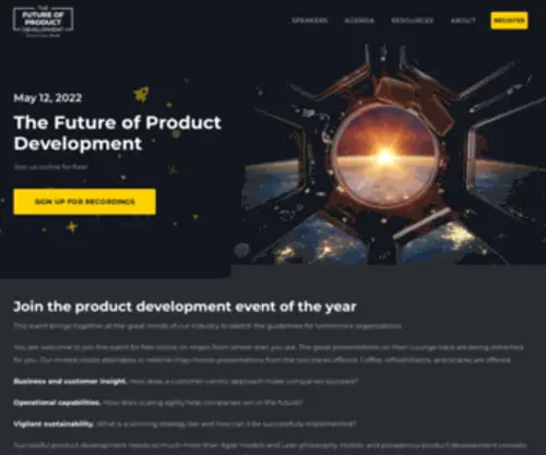 Tulevaisuudentuotekehitys.com(The Future of Product Development) Screenshot