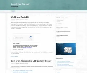 Tuline.com(Andrew Tuline) Screenshot