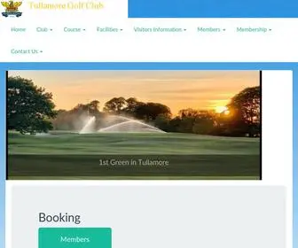 Tullamoregolfclub.ie(Tullamore Golf Club) Screenshot