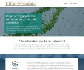 Tullfamilyfoundation.com(Tull Family Foundation) Screenshot