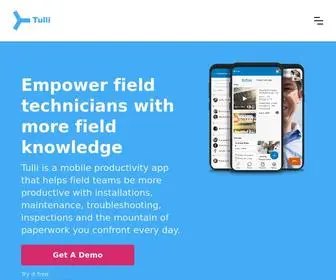 Tulli.ai(Tulli Mobile Collaboration App for Field Technicians) Screenshot