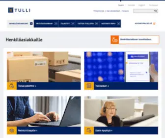 Tulli.fi(Tulli turvaa ja palvelee) Screenshot