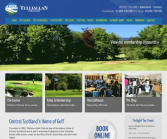 Tulliallangolf.co.uk(Tulliallan Golf Club) Screenshot