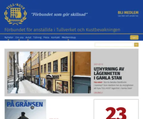 Tullkust.se(Fackförbund) Screenshot