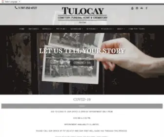 Tulocaycemetery.org(Tulocay Cemetery Funeral Home & Crematory) Screenshot