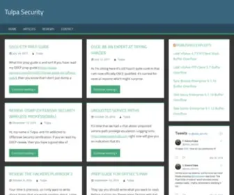 Tulpa-Security.com(Tulpa Security) Screenshot