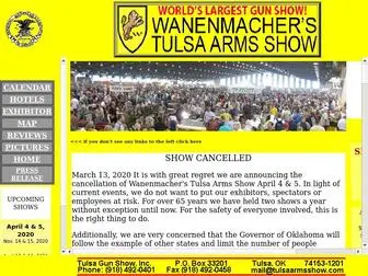 Tulsaarmsshow.com(WANENMACHER'S TULSA ARMS SHOW) Screenshot