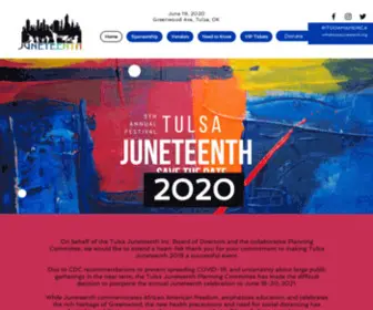 Tulsajuneteenth.org(Tulsajuneteenth) Screenshot