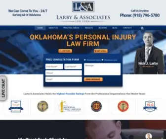 Tulsalegalfirm.com(Larby & Associates) Screenshot