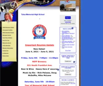 Tulsamemorial70.com(Tulsa Memorial High School) Screenshot