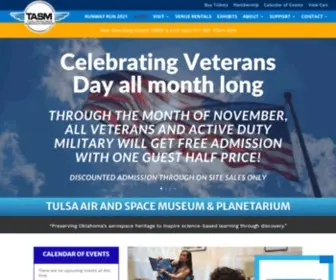 Tulsamuseum.org(Tulsa Air and Space Museum & Planetarium) Screenshot