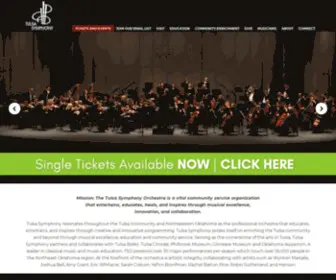 Tulsasymphony.org(Music that moves) Screenshot