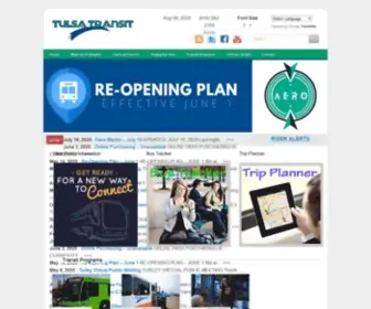 Tulsatransit.org(Tulsa Transit Home) Screenshot