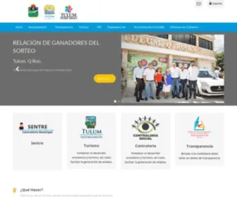 Tulum.gob.mx(Municipio de Tulum) Screenshot