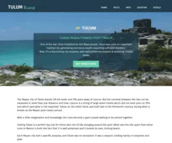 Tulumruins.net(Mayan Ruins of Tulum) Screenshot