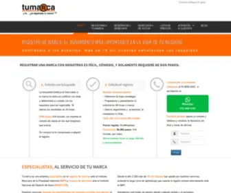 Tumarca.com(Registro de marcas en M) Screenshot