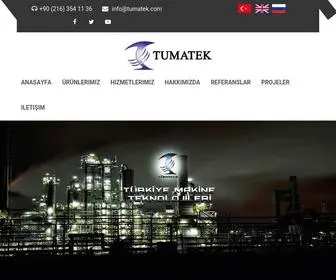 Tumatek.com(Endüstriyel Üretim Tesis Makineleri) Screenshot