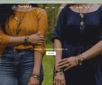 Tumbledearth.com(Tumbled Earth handcrafted natural jewelry) Screenshot