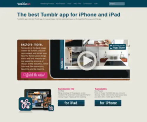 Tumbleonapp.com(TumbleOn app) Screenshot