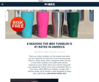 Tumblercoldcup.com(The IBEX Tumbler) Screenshot