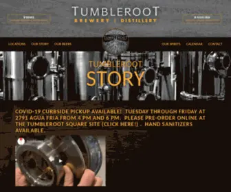 Tumblerootbreweryanddistillery.com(Craft Beer and Spirits in Santa Fe) Screenshot