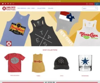Tumbleweedtexstyles.com(Texas T) Screenshot