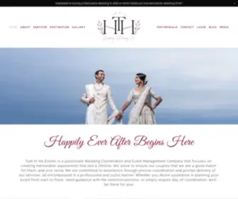 Tumhihoevents.com(Best Indian Wedding Planners in NJ) Screenshot