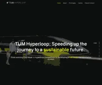 Tumhyperloop.de(Speeding up the journey to a sustainable future. TUM Hyperloop) Screenshot