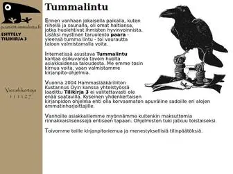 Tummalintu.fi(Tummalintu) Screenshot