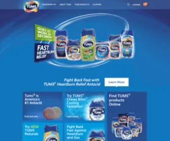 Tums.com(TUMS Antacids for Fast Heartburn Relief) Screenshot