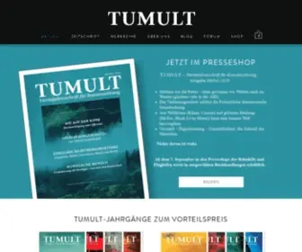 Tumult-Magazine.net(Politik, Kultur) Screenshot