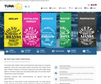 Tunacopycenter.com(Tuna Dijital Baskı) Screenshot