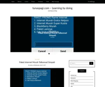 Tunaspagi.com(Learning by doing) Screenshot