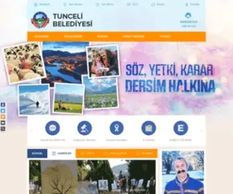 Tunceli.bel.tr(Tunceli Belediyesi Resmi Web Sayfas) Screenshot