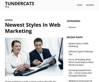 Tundercats.website(Online marketing) Screenshot