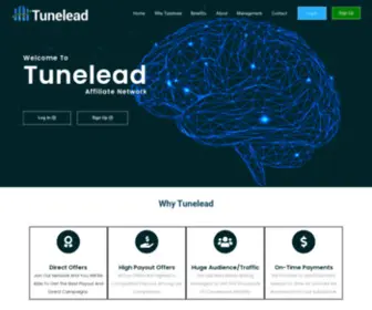 Tunelead.com(Best Affiliate Network) Screenshot