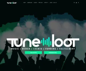 Tuneloot.com(Tuneloot is a Music Marketplace website) Screenshot