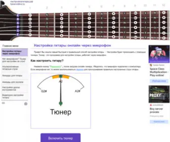 Tuneronline.ru(Настройка гитары онлайн) Screenshot