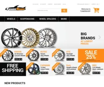 Tunershop.co.uk(Wheels, Lowering Springs, Suspensions, Coilovers and Spacers) Screenshot