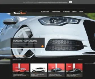Tunershop.de(Tuning Onlineshop Felgen Sportfahrwerke Federn Spurverbreiterungen) Screenshot