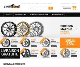 Tunershop.fr(Jantes, Boulonnerie, Elargisseurs & Suspensions) Screenshot