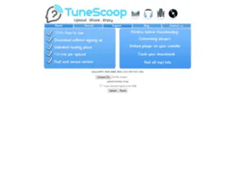 Tunescoop.com(Free music hosting and Sharing) Screenshot
