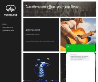 Tunesilove.com(Create your website using Engage multipurposes html template) Screenshot