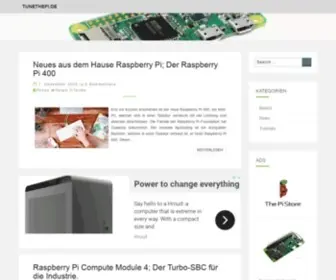 Tunethepi.de(Die Website rund um den Raspberry Pi) Screenshot